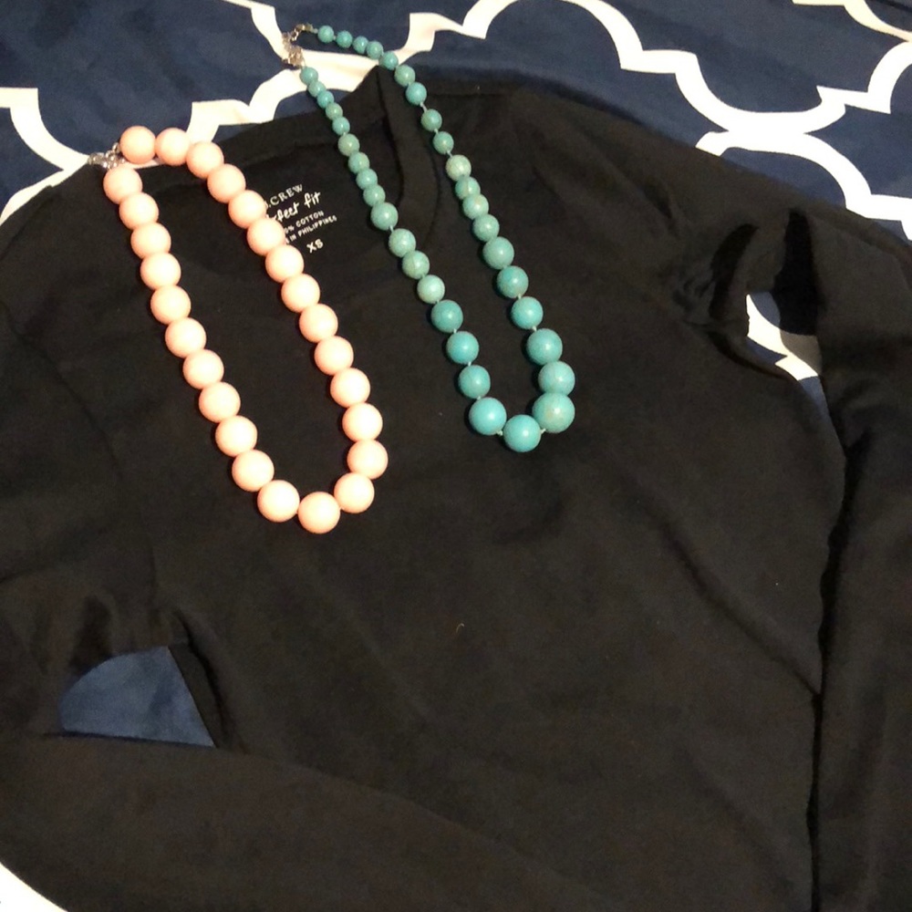 Two statement necklaces!